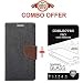 Goelectro Redmi 4 Flip Cover - For Luxury Mercury Diary Wallet Style Black Brown Flip Cover Case for (Redmi 4 - May 2017 Launch) Redmi 4 Flip Cover + Premium Curved Hardness Tempered Glass screen protector...(Transparent) RS.299.00