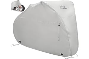 TEAMOBSIDIAN Team Obsidian Funda para Bicicleta Exterior Impermeable - Protección UV Antipolvo y Lluvia - Guarda Bicicletas Exterior y Funda de Transporte de Tela Oxford 300D - Cubre de 1 a 3 Bicis