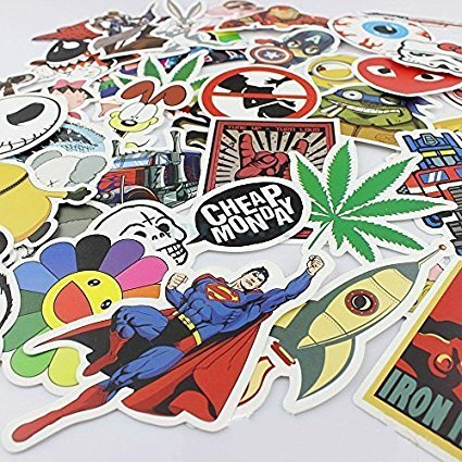 Stillcool 200 Pegatinas del Vinilo Surtidos al Azar párrafo Patín pa