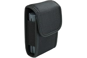 caseroxx Funkmeldertasche – passend für EuroBos, Swissphone, TPL, Polarion, Oelmann, Motorola, u.v.m. - Tasche mit Gürtelclip & Klettverschluss, schwarz