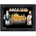 Generic PnF Guru Nanak with dus (10) Guru Religious Wood Photo Frames with Acrylic Sheet (Glass) for Worship/Pooja(photoframe,Multicolour,8x6inch)-1107, Medium (PNF-1107-photoframe-5x7)