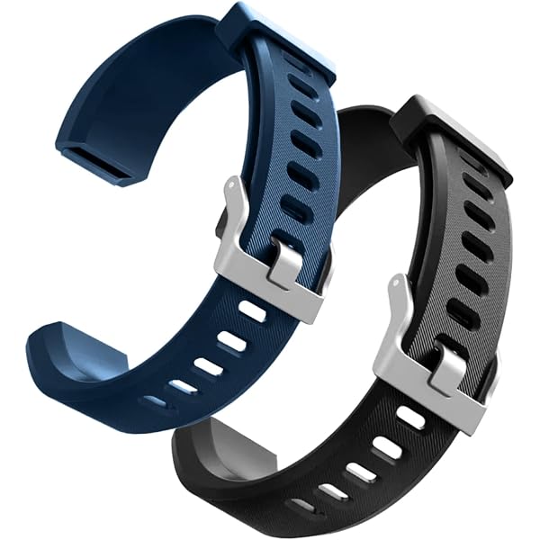 Bracelet Silicone 20 Mm Pour Montre ID115Plus HR – Rouge, Bleu, Vert, Violet – Étanche, Interchangeable