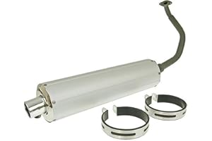 GENERIC Exhaust aluminium 125cc GY6 4-stroke BAOTIAN BT125T BTM BT125T-12 Rocky Baotian BTM BT125T-12 Rebel Adly Flex-Tech GT-Union Jonway Longjia Znen