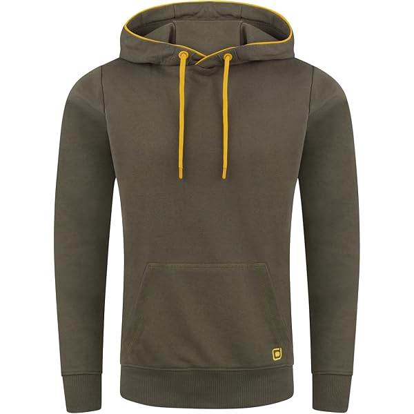 Sudadera Con Capucha Y Bolsillo Canguro Para Hombre - Algodón Y Poliéster, Colores Clásicos, Tallas De La S A La 5XL