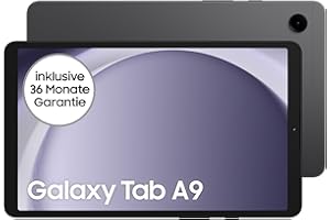 ‎SAMSUNG Samsung Galaxy Tab A9 Wi-Fi Android-Tablet, 64 GB Speicherplatz, Großes Display, Satter Sound, Simlockfrei ohne Vertrag, Graphite, Inkl. 3 Jahre Herstellergarantie [Exklusiv bei Amazon]