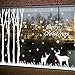 Produktbild Solike Weihnachten Wandaufkleber Fenster Dekoration Weißer Elch Rentier Fensteraufkleber Schneeflocke Fensterbild PVC-Sticker Entfernbarer Aufkleber Weihnachtssticker (A)