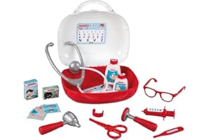 Smoby Toys - Arztkoffer Kinder (klein) - Spielzeug-Doktorkoffer mit Zubehör (15 Teile) - Medizin-Koffer für Kinder ab 3 Jahren
