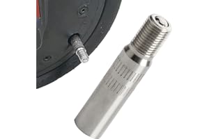 VODUNS Extention de Valve de Pneu, Adaptateur de Rallonge Embout de Gonflage Trottinette Electrique en Alliage d'aluminium Rallongé de 39 MM Compatible XIAOMI M365, M365Pro Dualtron Adapté Autres Trottinette