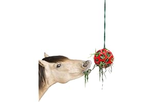 komsoup Horse Hay Ball 3 Packs Horse Treat Ball Hay Feeder Toys, Goat Feeder Toy, Hanging Feeding Toy For Sheep Horse Goat Stall Stable Feeder, Keep Exercising & Relieve Stress, 13.5cm In Diameter