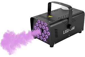 Dimmaskin, rökeffekt med 18 färgade lysdioder, 500 W och 2 500 CFM effekt, 13 färgad ljuseffekt dimmaskin, perfekt för bröllo