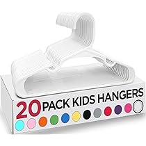 Appendiabiti Per Bambini - Pack Da 40, Bianchi, Sottili E Salvaspazio - Foto 10