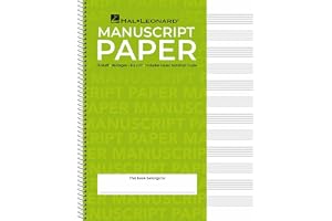 Hal Leonard Standard Wirebound Manuscript Paper (Green Cover)