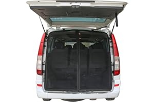 ALNIYATX Heckklappe Flügeltür Sonnenschutz 180 * 150cm Kofferraumabdeckung moskitonetz heckklappe Vorhänge Moskitonetz Fliegengitter Schwarz Mesh für Dach T5 T6 Transporter Calif/ornia MUL/ti/Van