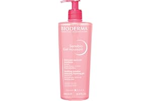 BIODERMA Sensibio Gel Espumoso - Limpiador Micelar Calmante - Limpia y Desmaquilla Rostro y Ojos - Pieles Sensibles - Refuerza la Hidratación Natural - Frasco con Dosificador 500 ml