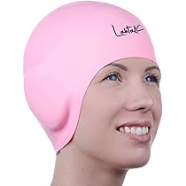 Bonnet De Bain En Silicone CybGene - Confortable, étanche - Pour Natation Adulte Et Enfant, Cheveux Longs Ou Courts