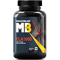 MuscleBlaze CLA 1000, Fat Burner, Supports Weight Loss, Fuels Metabolism (90 Softgel Capsules)