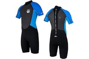 LEGACY AXIS 3/2 Junior Wetsuit Shorty Kids Back Zip Entry - Boys & Girls Colours Available (WSAX)