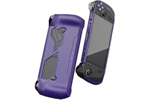 Skull & Co. GripCase Ally for ROG Ally X: A Soft Protective Case with Textured Grips Full Protection and Stand, Shock-Absorption Non-Slip and Anti-Scratch Cover Design - Galactic Purple