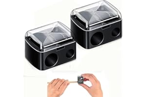 HUATEEN 2 Stück Makeup Sharpener Anspitzer, Spitzer Kosmetikstifte, Kosmetik Bleistift Anspitzer Augen Make up-Bleistiftspitzer Kosmetikspitzer für Augenbrauenstift, Lipliner, Eyeliner Bleistift