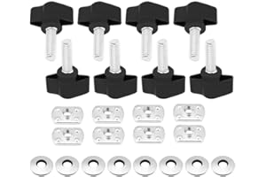 Belissy Jeep Wrangler Hard Top Jeep Wrangler YJ, Jeep Wrangler Hard Top éCrous Et Boulons, Wrangler TJ Hard Top, 8Pcs Universal Hard Top Fasteners Vis Pouce écrous boulons for Jeep Wrangler TJ YJ JK