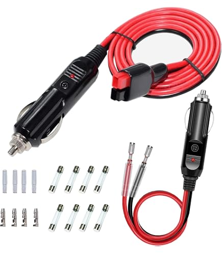 Cavo Adattatore Anderson 45A A Presa Accendisigari Auto – 1 Metro, 14AWG, Con LED, Per EcoFlow Delta Pro E Jackery Explorer - 3