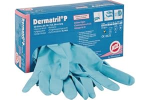EWBOB KCL 37562 Nitrilhandschuhe Dermatril P 743 Gr.8 L.280mm blau Kat.III EN374, 50 Stück (1er Pack)