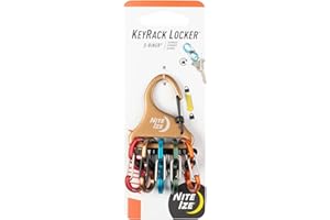 NITE IZE NiteIze KeyRack Locker S-Biner® Aluminum - Surtido, Varios, Talla única, Moderno