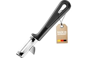 Westmark 28032270 Sparschäler Gentle für Linkshänder, PP/Edelstahl, schwarz / silber, 16,5 x 3,7 x 1,8 cm