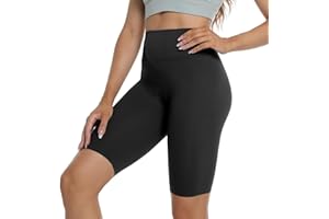 VanKee Short Yoga Taille Haute pour Femme Respirant Séchage Rapide Cycliste Pantsalon Push Up Legging Court Opaque Shorts sans Couture Doux Elastique Cyclisme Pilates pour Fitness Sports Gym Running