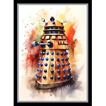 Docteur Who Dalek Art Rare Doctor Who Art By Paul Crompton Comes To