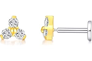 limerencia Piercing Tragus de Titanio 18G, Paquete de 2 Piercing Médico Rosca Pendientes de titanio Hipoalergénico Helix Oreja Titanio para Lengua Ceja Labio Septum Nariz