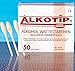 Produktbild ALKOTIP Alkohol Wattestäbchen - 50 Stück einzeln eingesiegelt - Wattekopf mit 70% Isopropyl-alkohol getränktAlcohol Swabsticks 50 pieces PZN 2531339