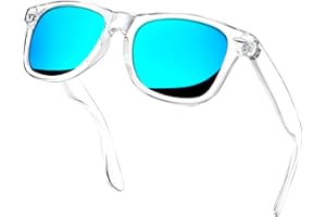 KANASTAL Occhiali da Sole da Uomo Donna Polarizzati Protezione UV400 Quadrati Vintage Retrò Classici Sunglasses Men Women per Spiaggia Pesca Guida Viaggio
