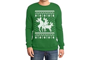 SHIRTGEIL Renifer Dreier - śmieszny męski sweter bożonarodzeniowy bluza