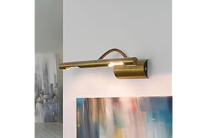 EASYLIGHT Lampada per quadri in metallo color bronzo 2xG9 W: 29 cm lampada da specchio classica per corridoio bagno soggiorno camera da letto lampada da parete lampada per quadri applique da interni