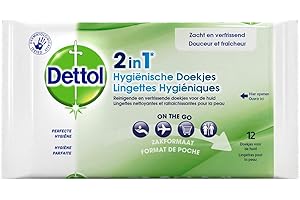 DETTOL 2 en 1 toallitas higiénicas – Pack de 12