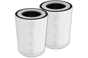 PUREBURG Lot de 2 filtres HEPA compatibles avec le purificateur d'air Sensibo Pure, H13 Filtration en 4 étapes, charbon actif 2 en 1, purification de l'air, poussière, COV, odeur PM2,5