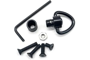 Trirock Quick Detachable Heart Shape sling swivel mount with receiver insert and screw studs in 4 lengths heavy duty kit