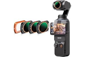 MINGVEN Magnetic ND Filter Kit for DJI Osmo Pocket 3 Creator Combo Adjustable ND Filters 1-5 Stops + 6-9 Stops - 4 Pieces (CPL, UV, VND2-32 VND64-512), P3