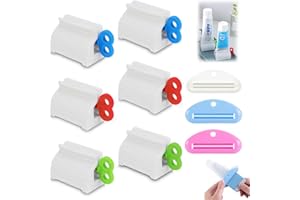 DGN 9 Stück Zahnpasta Squeezer,Zahnpastaspender,Zahnpasta Drücker,Tubenausdrücker,Zahnpasta Quetscher,Tubenquetscher für Alle Tube,Rolling Toothpaste Squeezer für Zahnpasta, Handcreme oder Senf