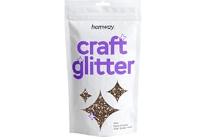 HEMWAY Paillettes pour artisanat bronze marron résine gobelets cartes bijoux de Noël bougies extra épaisses 100 g/3,5 oz
