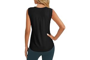 Dawnrole Top Sportivo Donna Senza Maniche Tennis Fitness Shirt Top Sportivo Leggero Yoga Donna