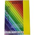 BRUSTRO Elle Erre Coloured Card Stock Craft Paper A4 Size 220 GSM Giallo Colour, Pack of 9 Sheets. Yellow Shade