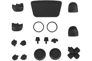 ciciglow Game Controller Tasten, ABS L2 R2 Full Buttons Set Ersatz, Button Repair Kit Ersatztasten Fit für PS5 Controller(Schwarz)
