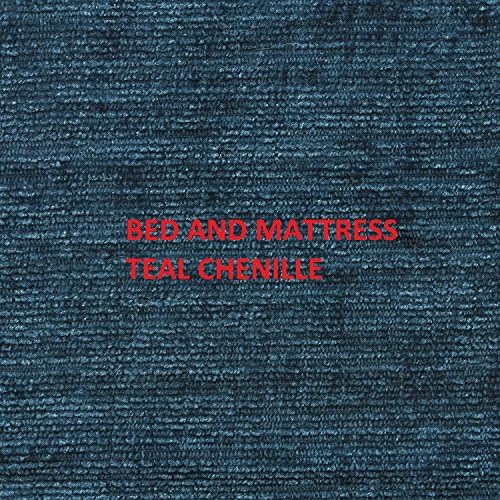 B&amp;M INDUSTRIAL DESIGNER SUPER SOFT PLAIN HEAVY WEIGHT CURTAIN &amp; UPHOLSTERY TEAL CHENILLE VELVET FABRIC SOLD BY THE METRE