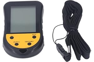 Okuyonic Elektronischer Höhenmesser für GPS, Kompass, Höhenmesser, Multifunktions-Anzeige, klares LCD-Display, hohe Widerstandsfähigkeit, praktisch für Bergsteigen