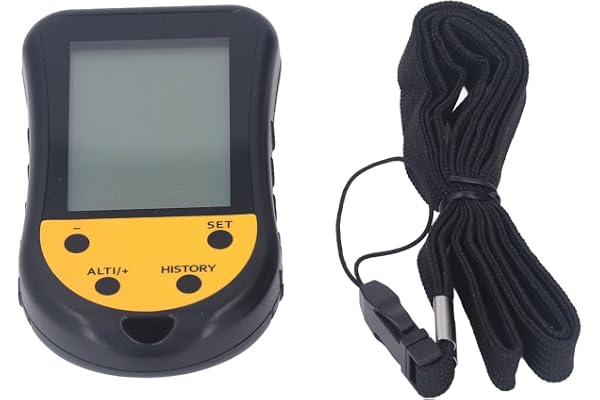 Okuyonic Altimètre Electronique de GPS, Boussole Altimètre Multifonction Affichage Clair écran LCD Haute Résistance Pratique pour l'alpinisme