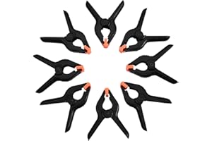 FDGAUCA Pince à ressort 8pcs [4 inch/10.16 cm], Pince de serrage, Pince de Bricolage Pour le Travail du Bois et la Photographie, Studio Photo, Arrière-plan, Artisanat