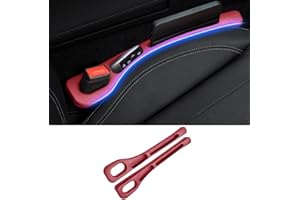 FDCYQW 2 Pezzi Riempitivo Sedili Auto per BMW X1 E84 2010-2015, Riempimento Sedile Strisce Prova di Perdita Gap Filler Gap Seggiolino Accessori,A/Red