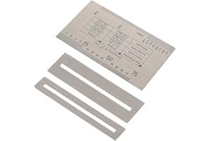 DILWE Linijka do gitary, miernik akcji ze stali nierdzewnej z ochraniaczami progów